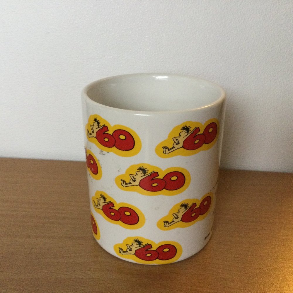 Contenova collection porcelain coffee tea mug happy 60th birthday so you are 60